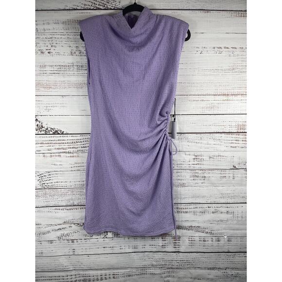 ASTR The Label Dresses & Skirts - ASTR The Label Dress Women's XL Lavender Ruched Sleeveless Crinkle Mini New